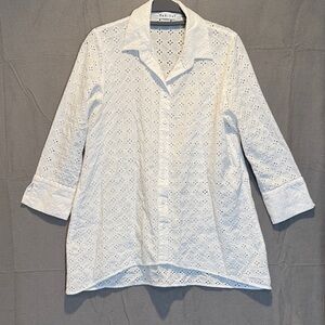 Habitat White Eyelet Blouse
